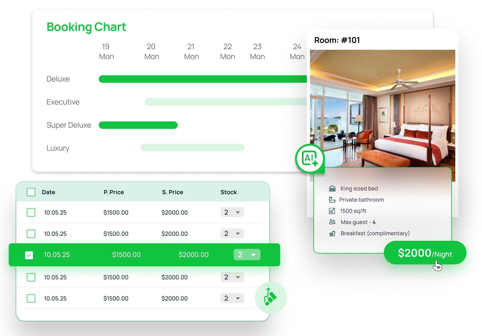 Stocks and Chart Illustration